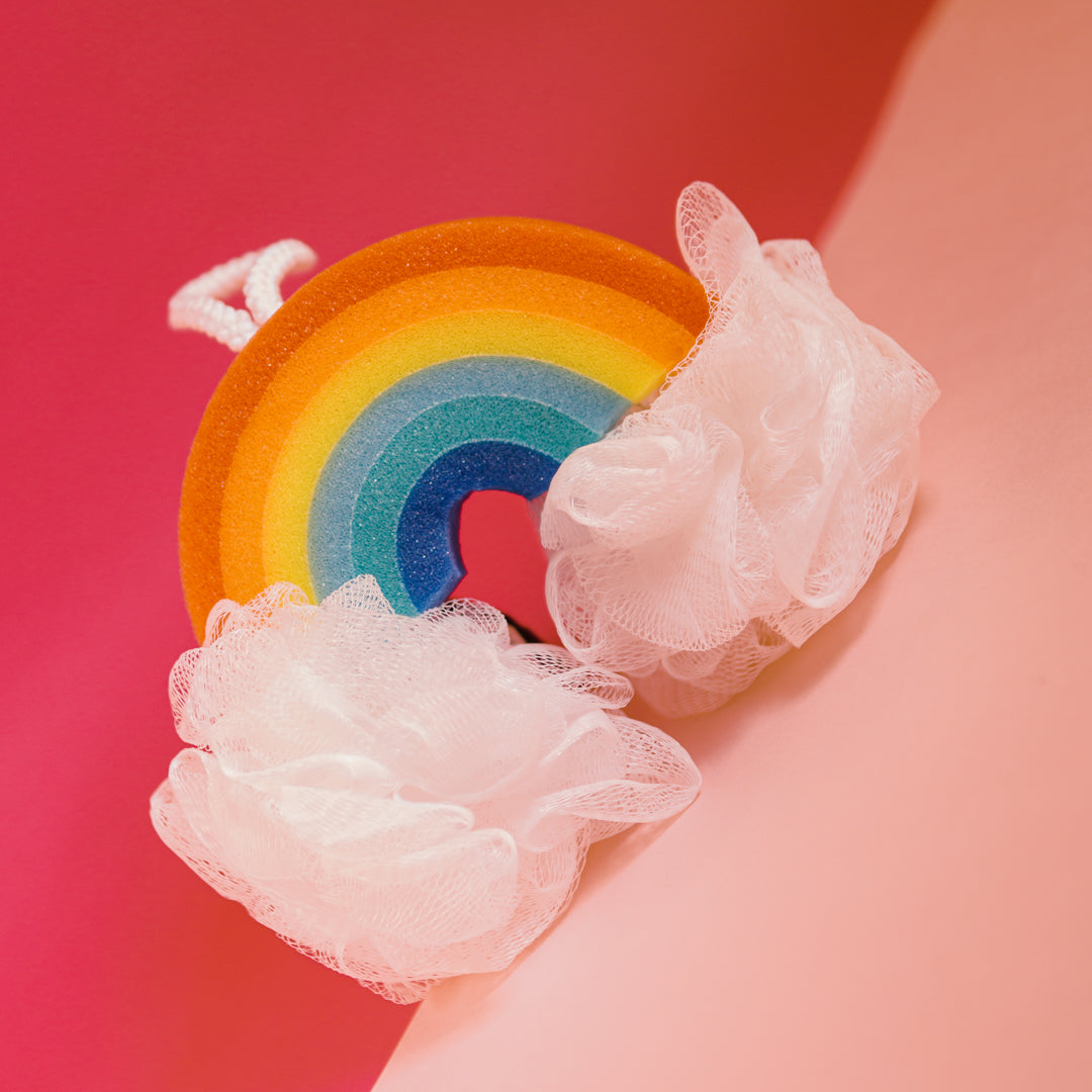 Esponja de baño Arcoiris